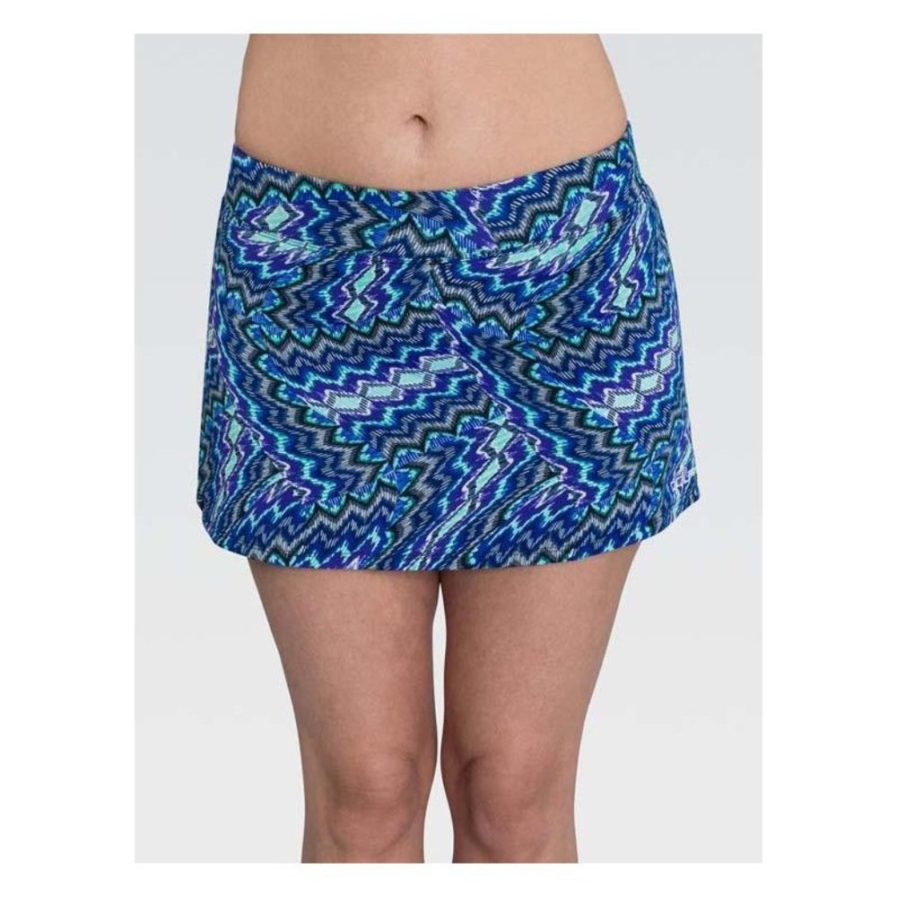 Dolfin A-Line Swim Skirt Kaleido Blue XS